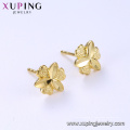 95961 xuping vente en gros pas cher fashion design simple 24k or couleur stud femme